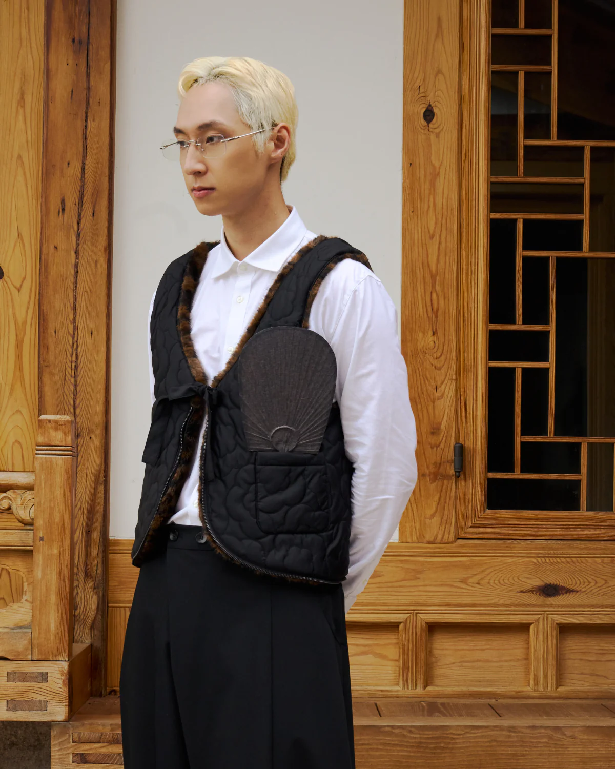 BLACK LEOPARD BAEJA VEST / BAG - Image 7