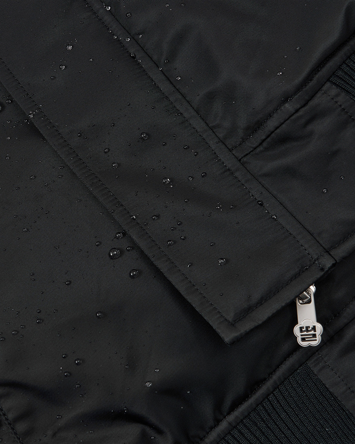 BLACK FLOWER CHANNELED BOMBER - Image 10