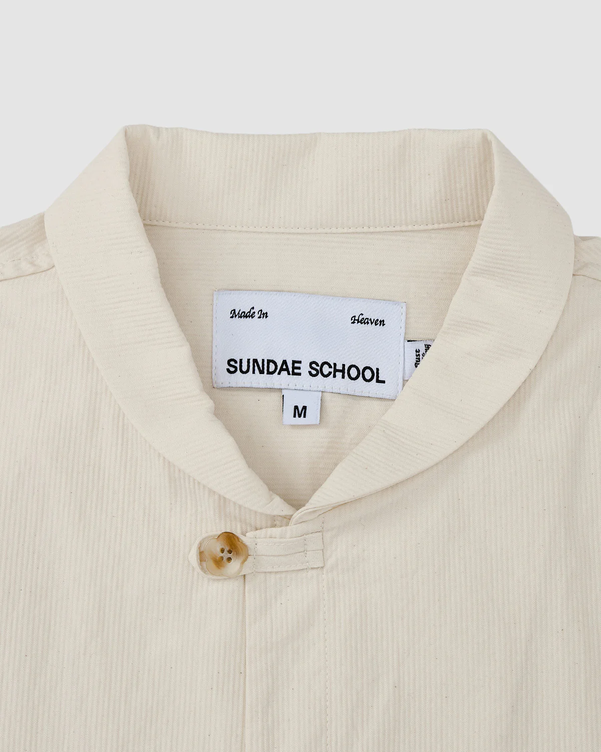 IVORY CHINA COLLAR KNOT SHACKET - Image 8
