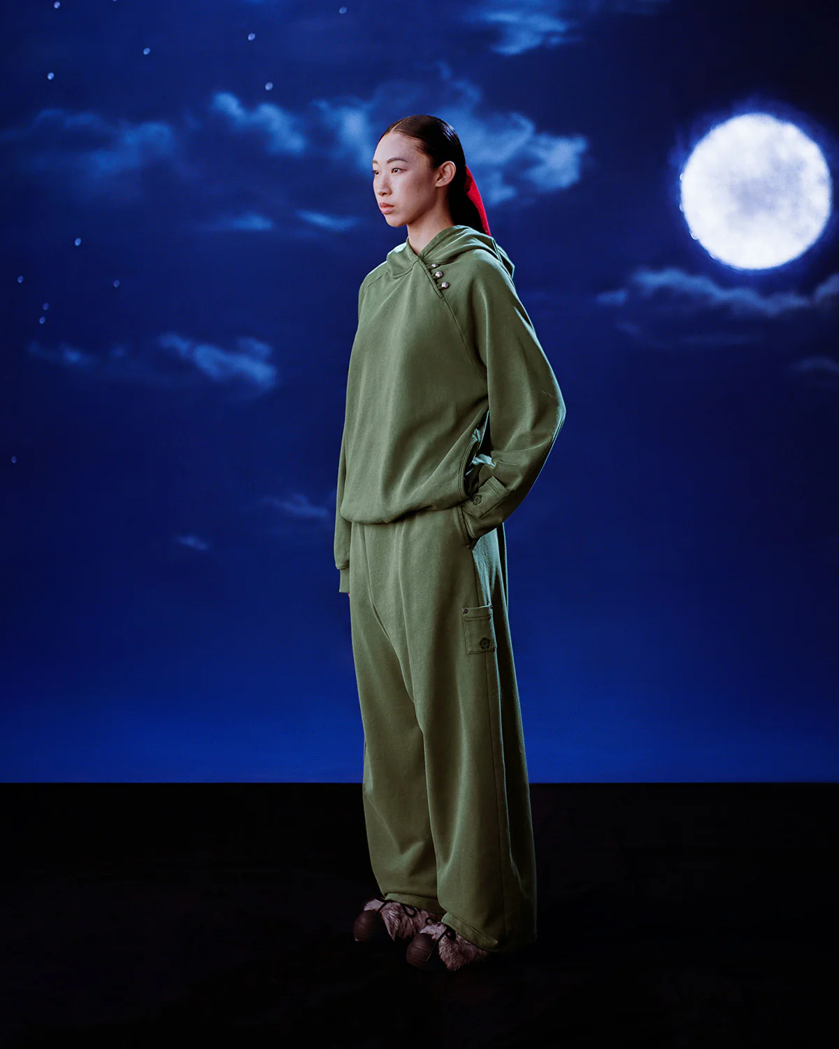 KHAKI HANBOK HOODIE - Image 4