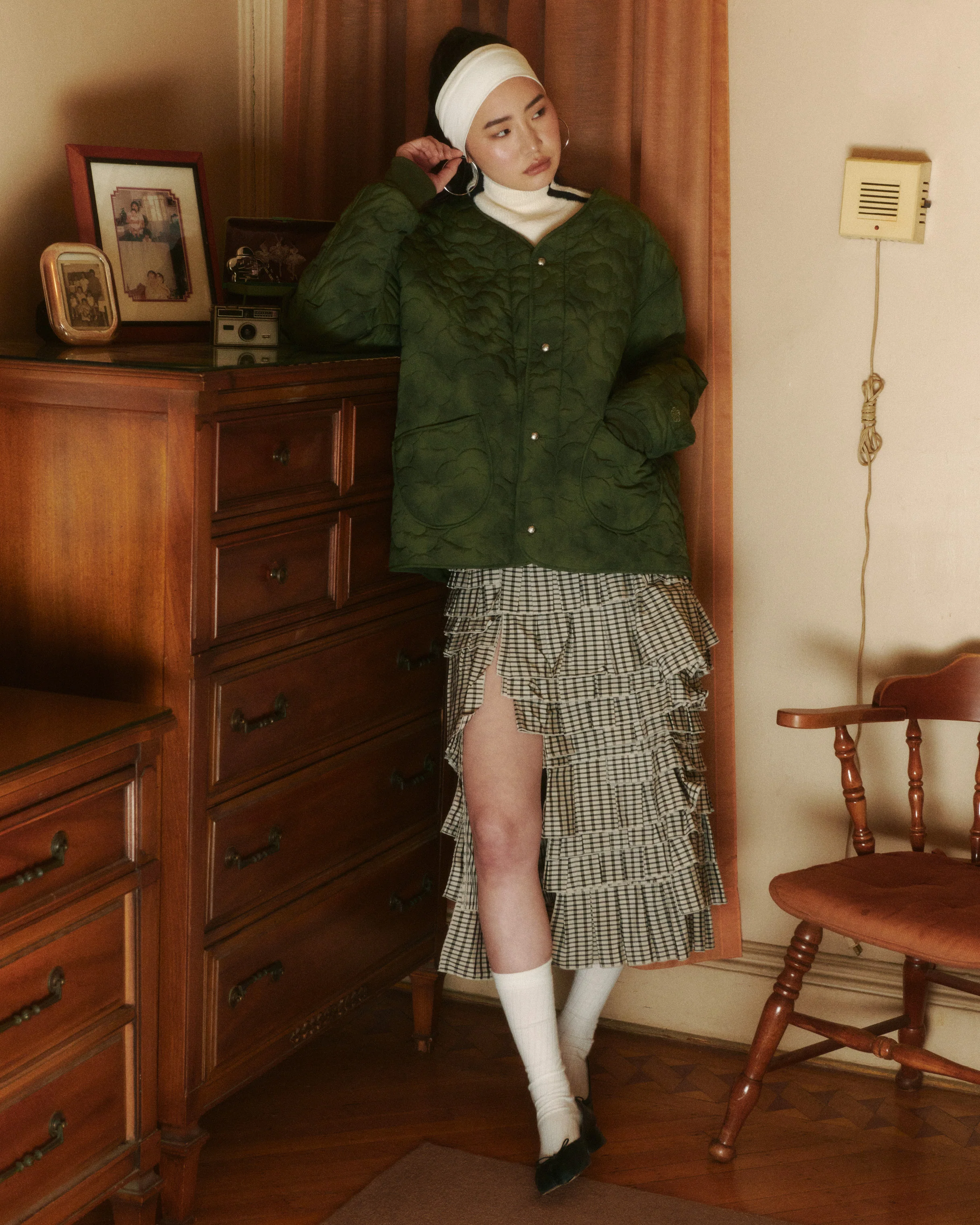 MATCHA MOCHI QUILTED MILITARY LINER - Image 8