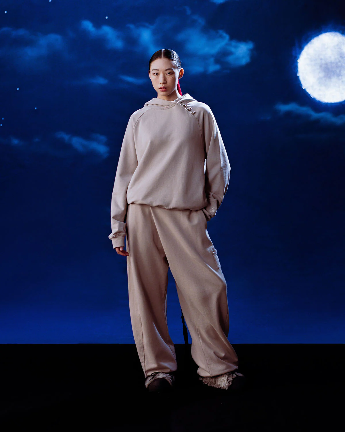 TAUPE WRAP SWEATBAJI - Image 4